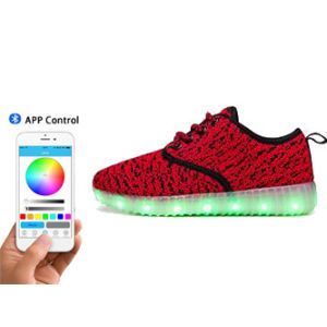 Battery Rechargeable App Controlled LED Shoes Light Up Trainer Sneakers