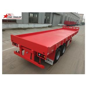FEA Analysis 40 Foot Flatbed Trailer , PRO - E Design Extendable Flatbed Trailer