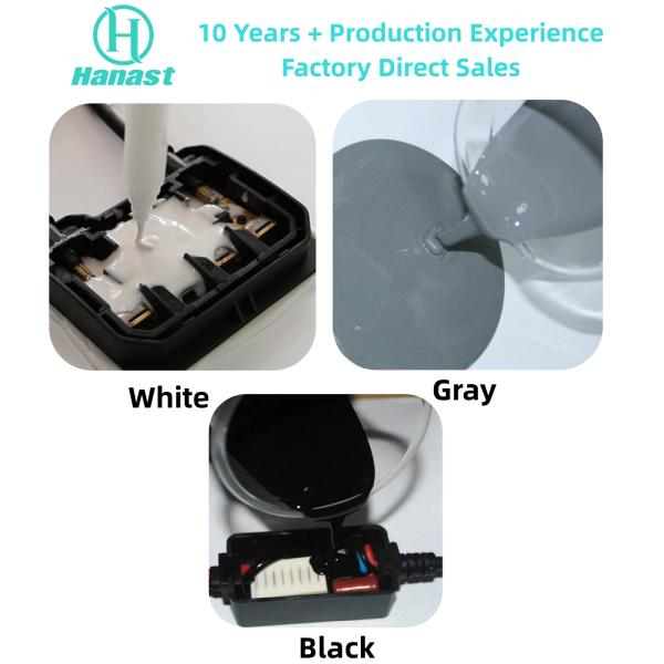 Grey Black Electricalsilicone Potting Compound For Electronics Waterproof Thermal Potting Silicone For Connector PCB Cable