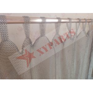 0.8x7mm Stainless Steel Chain Mail Curtains Height 3m Width 3.3m For Room