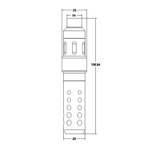 Red Color Professional Tattoo Pen Machine With RCA Interface