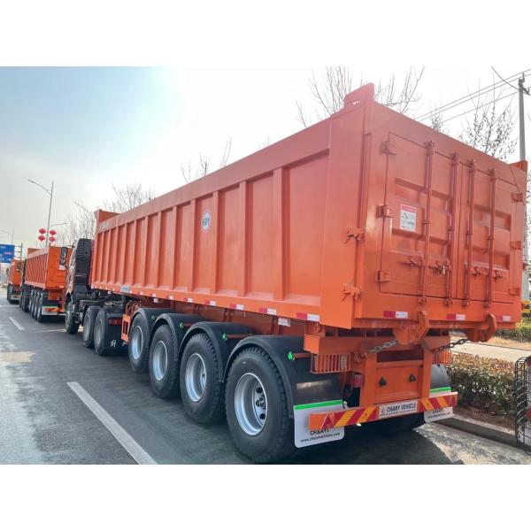 Quality Extra Capacity Quad Axle Dump Trailer for Bulk Transport Customization 16 Tire Number wholesale
