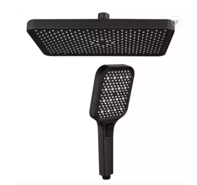 High Pressure Hand Held Wall Mounted Shower Head Polished For Bathroom Rainfall