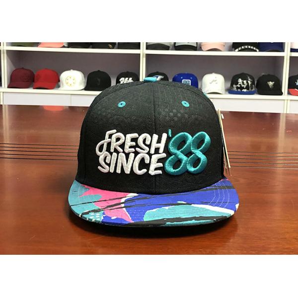 Quality Customize Debossed Snapback Hats And Caps Mens 3D Embroidered With String wholesale