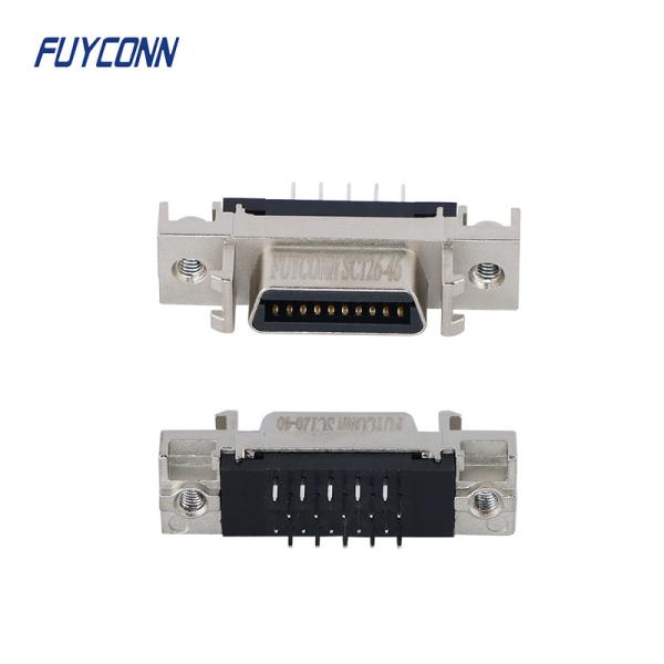 Quality 20pin SCSI Female Connector , 1.27mm Pitch Straight PCB SCSI Connector wholesale