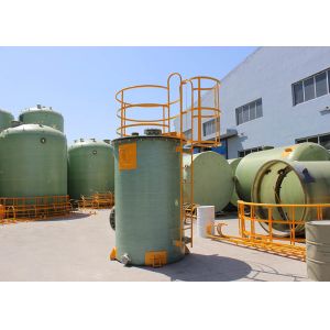 3600mm FRP Cylindrical Storage Tank Chemical Resistance Water Reservoir