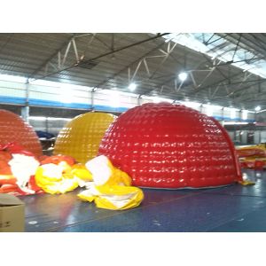 Water Proof 6m Diameter PVC Tarpaulin Inflatable Camping Tent With EN14960