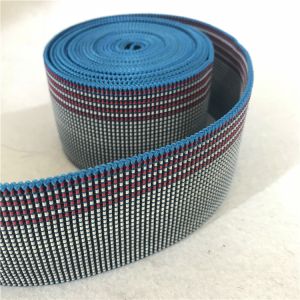50mm Blue Latex Elasbelt Webbing made by Chinese rubber good resilience