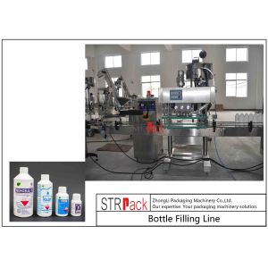 Agrochemica Bottle Filling Line / High Speed Liquid Pesticide Filling Machine