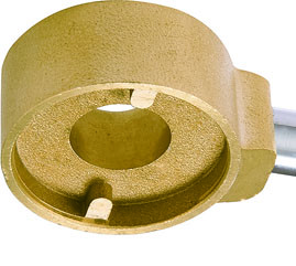 1613 Magnetic Lockable Brass Ball Valve DN15 DN20 DN25 DN32 with Round Patterned