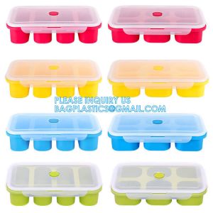 Silicone Ice Cube Molds With Removable Lids Reusable And BPA Free For Whiskey,