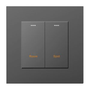 RS485 Modbus Wall Switch Room Control Unit Variety Color / Material Panel