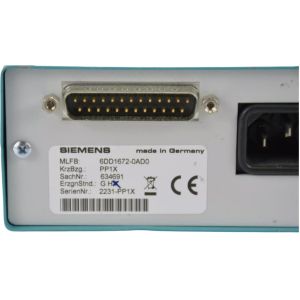 SIEMENS 6DD1672-0AD0 SIMADYN D PARALLEL PROGRAMMING UNIT PP1X EXTERNAL