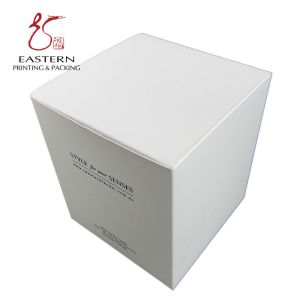 SGS Approve Foldable 350gsm White Cardboard Custom Candle Box Packaging