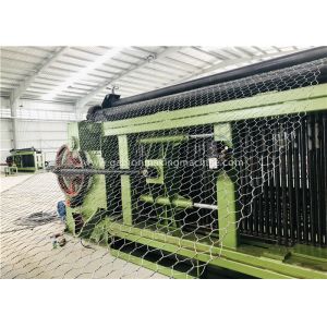 1200mm Width Gabion Making Machine / Gabion Wire Mesh Machine Mesh Sizes 22x33mm