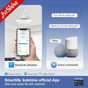 Speed 3-Blade Hidden Blade Ceiling Fan with 10- and 3000K/4000K/6000K Color