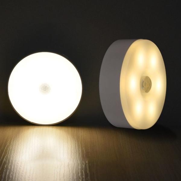 Quality Portable 6LED USB Charged Body Induction Wall Night Lamp Motion Sensor Led Motion Sensor Cabinet Light wholesale