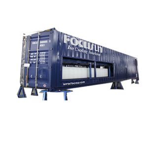 960 KG Ice Maker Containerized Block Ice Machine with PLC Touch Screen Control