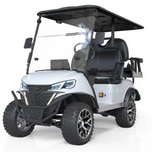 Seats 1-2 Electric Golf Cart Hunting 4 Passenger with 5kw AC Motor and Curb Weight of 400-500kg