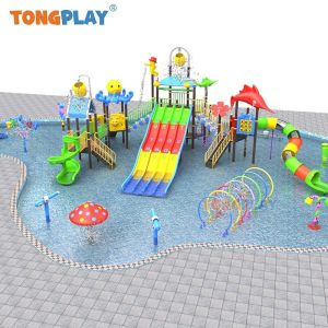 Cheap Popular Style Water Park Plastic Slide Playground Swimming Pool Equipment Water Park Kids Pool for sale