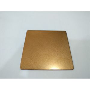 Cheap Pvc coating Rose gold sand blasting finish stainless steel sheet plate for decoration for sale