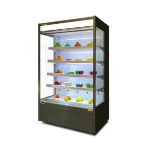 LED 1m Small Multideck Open Chiller With R22 For Commercial Display