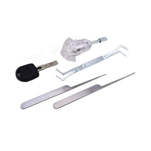 Lock Locksmith Picking Set Transparent Car Lock For VW HU66 With 3 Lockpicks