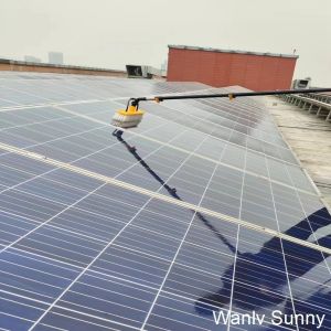 Manual Solar Panel Cleaning Brush with Extra Water Pipe and Aluminum Alloy