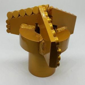 3 Blades Step Type 6-1/2" Tungsten Carbide Diamond PDC Drag Bit For Rock