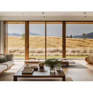 Modern Aluminium Glass Sliding Windows Fireproof Tempered Glass Window