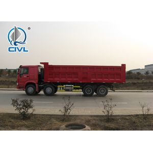 HOWO 8X4 Large Power Heavy Duty Dump Truck Tipper Trailer One Sleeper 51 - 60t
