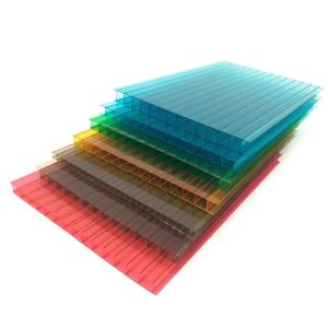 8MM 10MM 12MM Polycarbonate Cellular Roof Panel Material Transparent Polycarbona