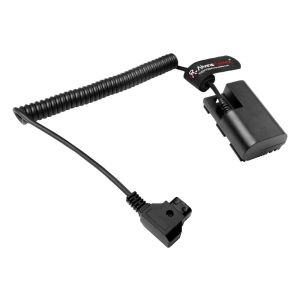 China Alvin's Cables D-tap to LP-E6P Dummy Battery Power Coiled Cable for Canon EOS R5 Mark ll/ R5/ R6 Mark ll/ R6/ R7/ R Camera on sale