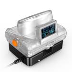 15000 LUX LED Mining Cap Lamp with Inductive Charging OLED Display
