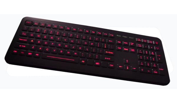 Backlight dust proof rubber medical keyboard with numeric keys and Functions