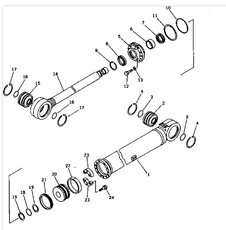 707-01-02010 7070102010 Seal Kit Lift Cylinder For Komatsu Wheel Dozer WD600-1
