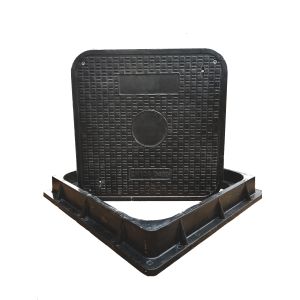 EN124 Certified Anti-theft SMC Manhole Cover with Anti-Slip Surface