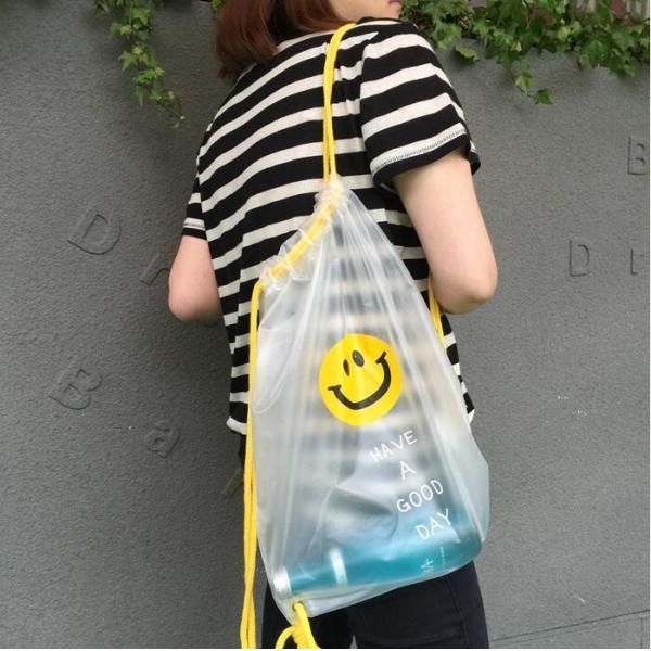 Drawstring Bag With Cord Lock And White Sturdy Mesh Material For Factories,