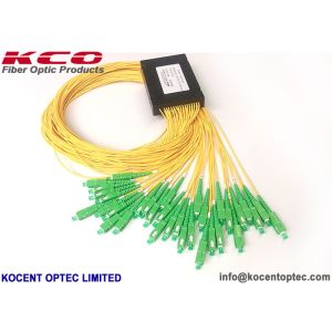 2.0mm 3.0mm FTTH 1x32 SC APC G567A2 Fiber Optic Splitter PLC Splitter with ABS