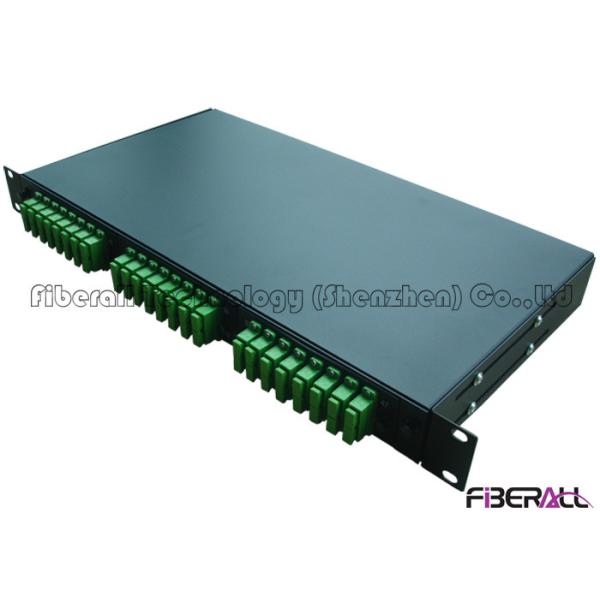 Quality SC APC Duplex Type Fiber Distribution Patch Panel With 24 Pieces Optical Adapter wholesale