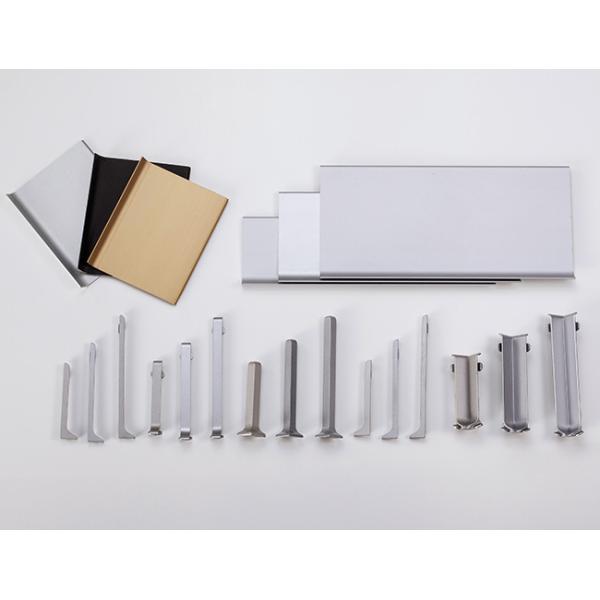 Matt Silver Skirting Board Profiles Wall To Floor Anodizing Surface