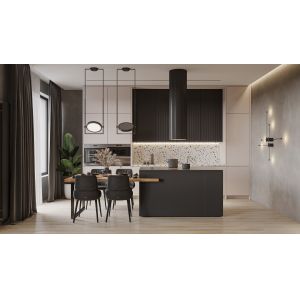 Free Customization Modern Sintered Stone Island Table Modular Kitchen Cabinets
