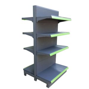 Factory custom metal gondola convenience store shelving heavy duty