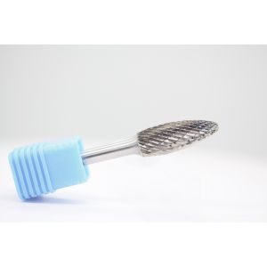 Solid SH-41 Flame 1/8" Shank Rotary Carbide Burr Flame Shape Die Grinder Cutting