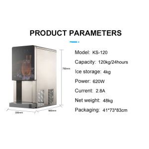 220V KS-120 Ice Water Machine Dispenser Refrigerator For Ice Maker 180g Filling
