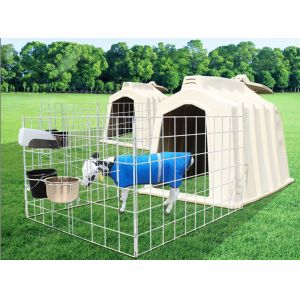 High Strength Polyethylene Intershape Calf Hutches Customized Size