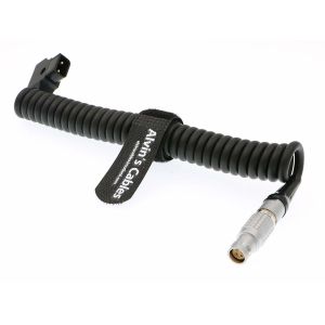 Cheap 6 pin Female to Anton D-tap Coiled Twist Power Cable for Red Epic Scarlet Camera for sale