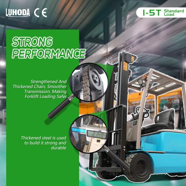 China Hot Sale 3-6m 1.5ton 2 Ton 3 to Power Forklift Trucks With 4 Wheels