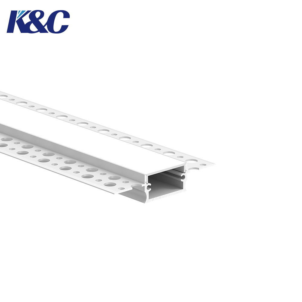 Recessed Aluminum LED Profile with W64.0 × H14.0mm Dimensions and PCB Width up to 11.0mm for Integrated LED Power Supply