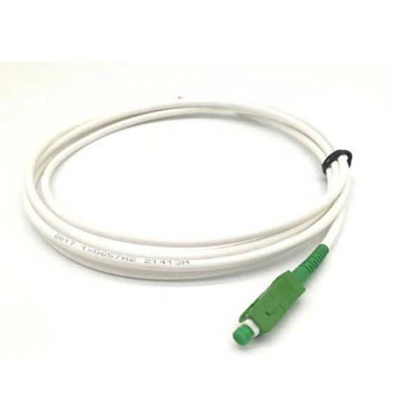 Quality Multi Fiber G657A2 White Jacket 4.0mm 9/125 SC APC Pigtails wholesale